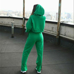 Ensemble deux pièces pull à capuche et pantalon