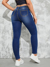 Slim Fit Jeans High Waist Slim Bleistifthose