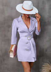 3/4-Ärmel-Anzug-Gruppenkleid