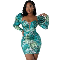 Long Sleeve Dress Slim Fit Dress Hip Dress