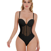 Corset une pièce à petites bretelles détachables, amincissant, façonnant les hanches, la taille et le ventre
