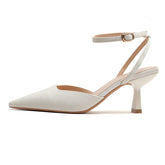 Chaussures d'extérieur rondes à talons pour femmes, style printemps