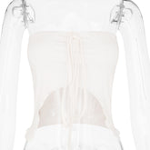 Solid Color Stretch Rope Wrapped Chest Vest