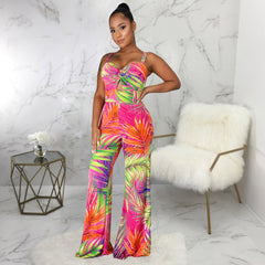 V Neck Strap Jumpsuit