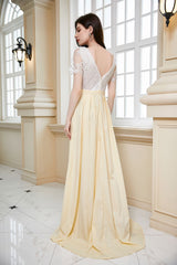 Robe en dentelle à manches courtes pour mariée, demoiselle d'honneur, cocktail, soirée