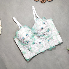 Outer Wear Niche Boning Corset Boning Corset Tube Top Fresh Sweet Beaded Top