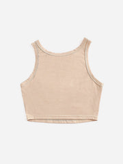 Casual cropped Print Short Chic Vest