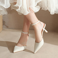 Chaussures d'extérieur rondes à talons pour femmes, style printemps