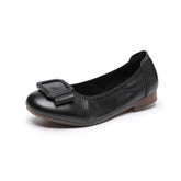 Women's Flat Low-cut Tendon Sole Comfortable Round