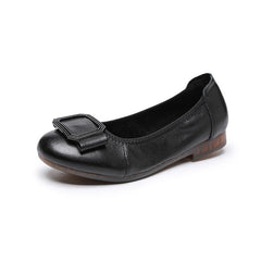 Women's Flat Low-cut Tendon Sole Comfortable Round