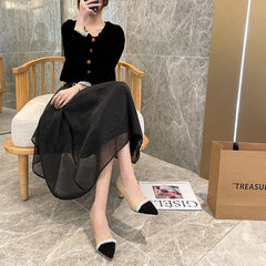 Women's Style Spring Chubby French Stiletto Large