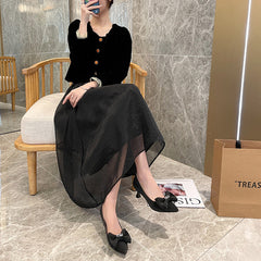 Trendy Women's Size French High Shallow Heels