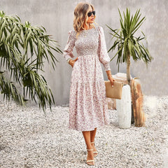 Waist Controlled Printed Dress Casual Vacation