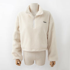 Manteau pull ample à cordon court