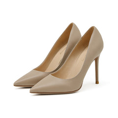 Women's Pointed Toe Low-cut Korean Style Heels