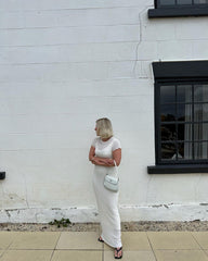 Robe en maille transparente, décontractée, taille serrée, col rond, grosses rayures, robe longue amincissante en maille