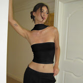 Solid Color Sleeveless Short All Matching Tube Top