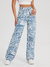 Jeans de rue, pantalon droit ample