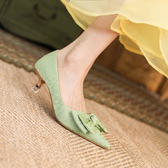 Women's High Pointed Toe Stiletto Mid French