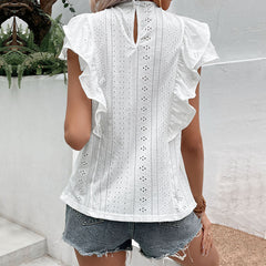 Wear Ruffled White Casual Shirt