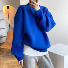 Modischer Pullover aus Memory-Baumwolle, dünn, locker, Idle Air Layer Top