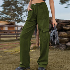 Persönlichkeit Elastische Taille Denim Casual Overalls Hose