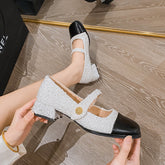 Women's Style Mary Jane Spring French Square