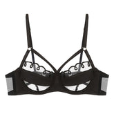 Unterwäsche Große Brüste Zeigen Mesh Atmungsaktiv Bequem Reines Ultradünnes BH-Set