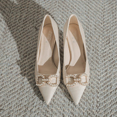 Women's Pearl High-grade Pointed Stiletto Not Tired Feet
