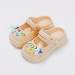 Klassische Damen Sommer Plateau Hausschuhe mit Feeling