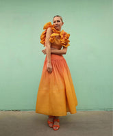 Rüschen Farbverlauf Rock Set