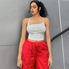 Camisole sans manches ajustée et assortie