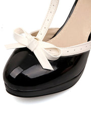 High Heels mit Retro-Schleifendekor