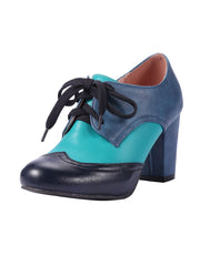 Retro High Heels Sattelschuhe