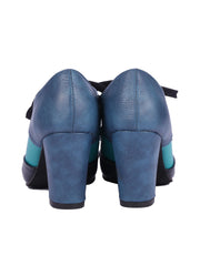 Retro High Heels Sattelschuhe