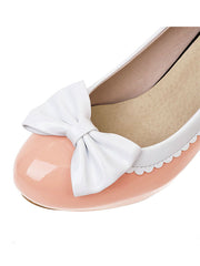 Retro Bowknot High Heels Schuhe