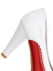 Chaussures à talons hauts rétro avec nœud papillon
