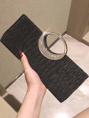 Vintage Square Strass Party Handtasche