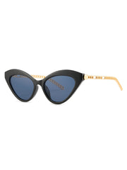 Lunettes de soleil vintage à monture géométrique et branches en alliage