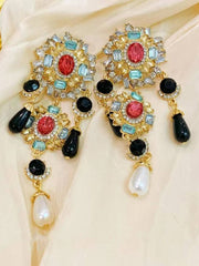 Baroque Vintage Rhinestone Earrings