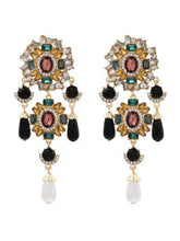 Baroque Vintage Rhinestone Earrings