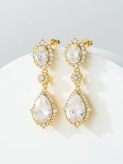 Strass Legierung Vintage Ohrringe