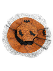 Chapeau de chauve-souris orange rétro en dentelle pour Halloween