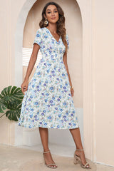 Robe à manches courtes et surplis, longueur genou