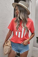 Stars Stripes Graphic Tee Shirt