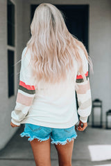 Color Block Dropped Shoulder Top