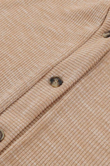 Drop Shoulder Button Down V-Neck Cardigan