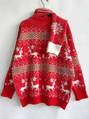 Christmas Element Sweater Scarf Set