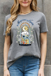 Simply Love MAGICAL NIGHTS LIVE YOUR DREAMS Baumwoll-T-Shirt mit Grafik