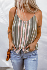 Camisole boutonnée à rayures